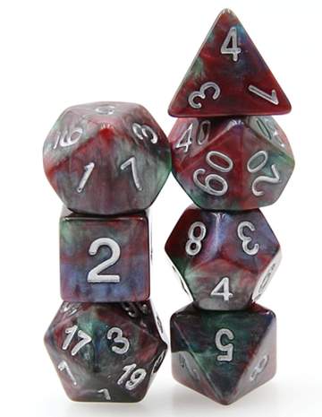 Foam Brain: Cosmos Marble Dice Set